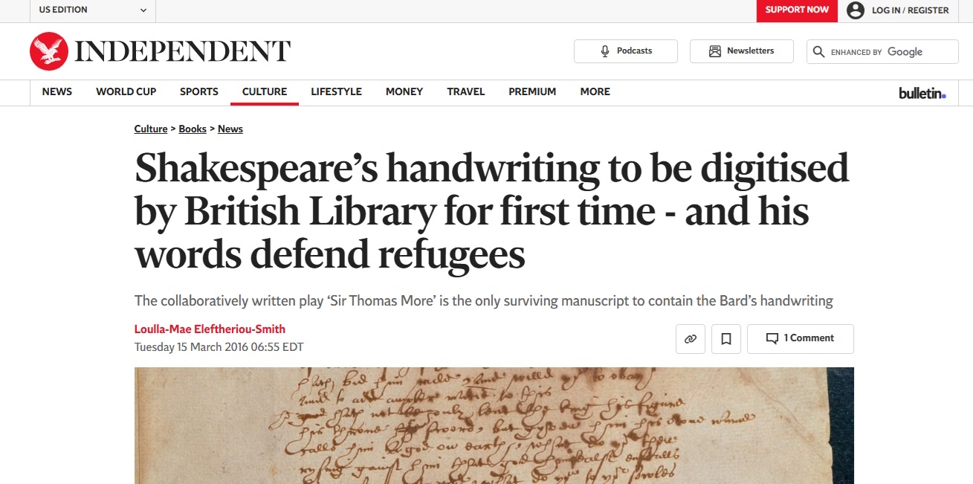 The Independent March 15 2016